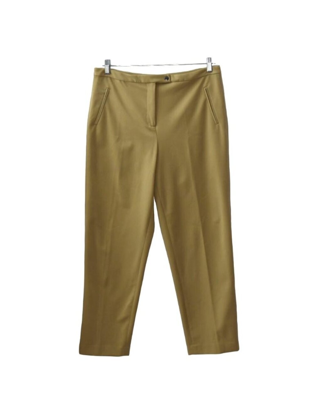 Talbots Petites Stretch Pants Womens Size 14P Beige Tan Made In USA